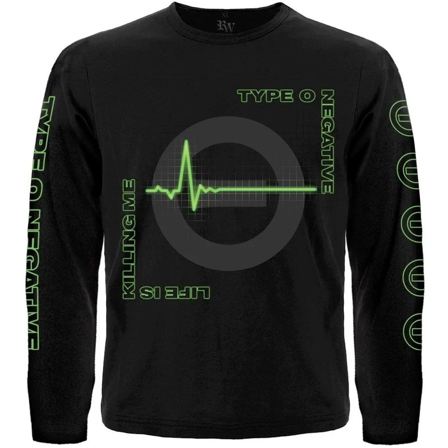 Type O Negative "Life Is Killing Me"  Long Sleeve Black T-Shirt carnivore Unisex T-shirt, Sweatshirt, Hoodie, Long Sleeve Tee - T-Shirt, Sweatshirt, Hoodie