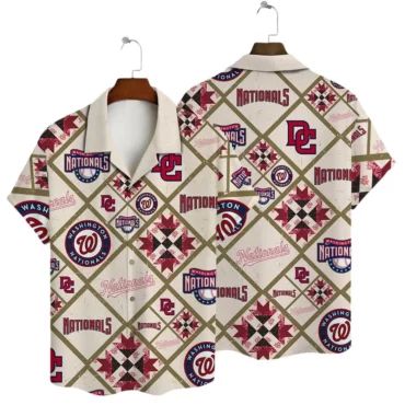 Washington Nationals Seaside Spirit Hawaiian Shirt Unisex T-shirt, Sweatshirt, Hoodie, Long Sleeve Tee - T-Shirt, Sweatshirt, Hoodie
