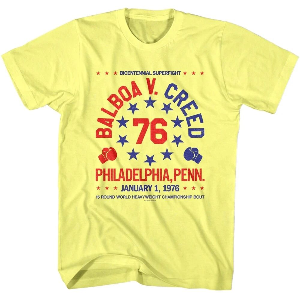 Rocky Balboa v Creed 76 Bicentennial Superfight Men's T Shirt Unisex T-shirt, Sweatshirt, Hoodie, Long Sleeve Tee - T-Shirt, Sweatshirt, Hoodie