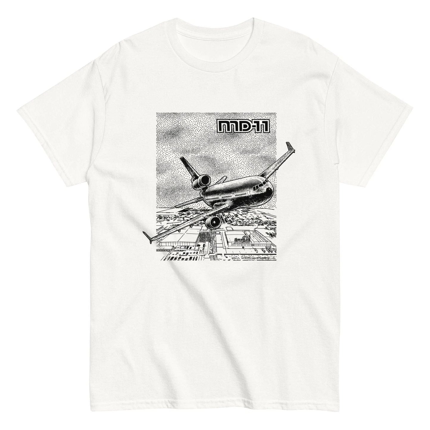 MD-11 Comic Tee Shirt McDonnell Douglas MD 11 Tri Jet Unisex T-shirt, Sweatshirt, Hoodie, Long Sleeve Tee - T-Shirt, Sweatshirt, Hoodie