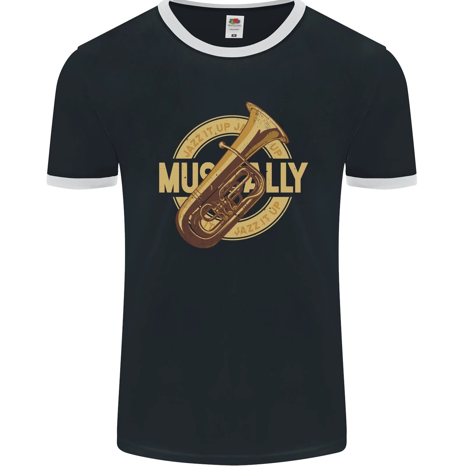 Tuba Brass Musical Instrument Jazz Mens Ringer T-Shirt FotL Unisex T-shirt, Sweatshirt, Hoodie, Long Sleeve Tee - T-Shirt, Sweatshirt, Hoodie