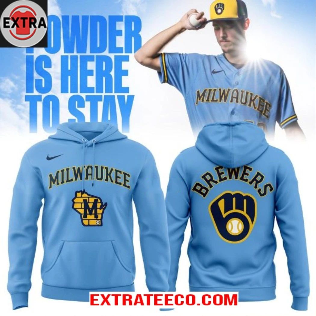Milwaukee Brewers 2026 Powder Blue Day Celebrate Hoodie Shirt Unisex T-shirt, Sweatshirt, Hoodie, Long Sleeve Tee - T-Shirt, Sweatshirt, Hoodie