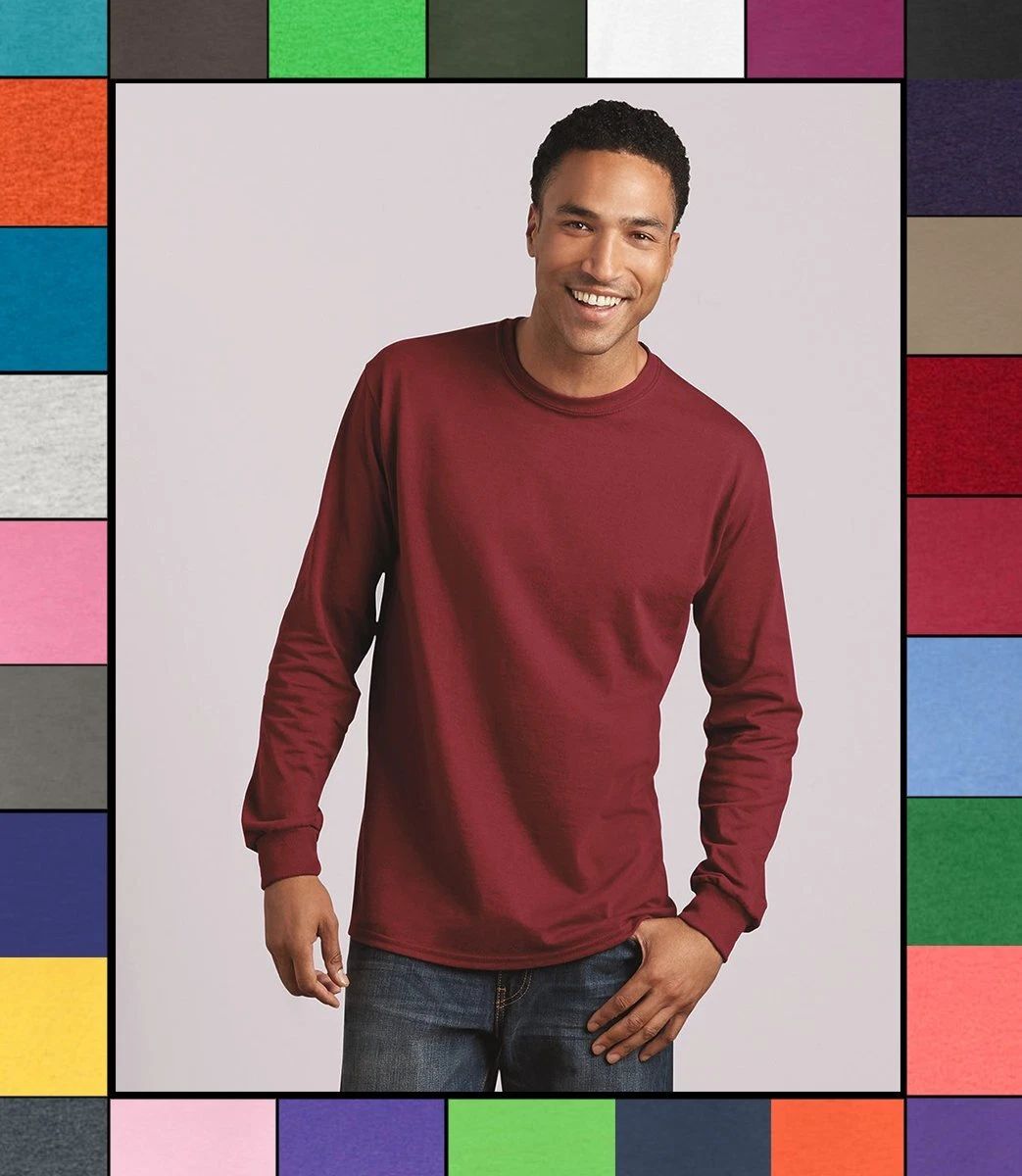 Gildan Adult Long Sleeve Heavy Cotton T-Shirt Blank Tee Top Shirts S-3XL G540 Unisex T-shirt, Sweatshirt, Hoodie, Long Sleeve Tee - T-Shirt, Sweatshirt, Hoodie