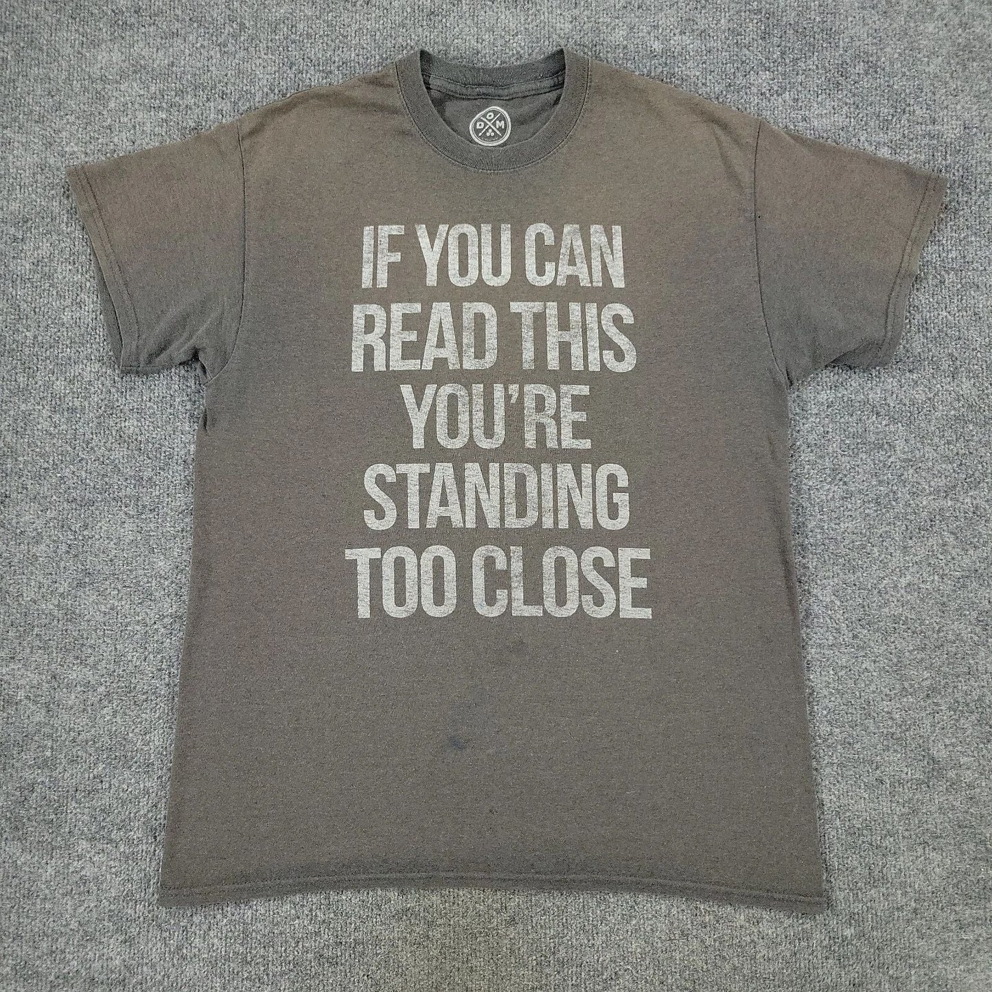 DOM Shirt Men's Medium Gray Humor Funny Graphic Tee Crew Neck Short Sleeve Adult Unisex T-shirt, Sweatshirt, Hoodie, Long Sleeve Tee - T-Shirt, Sweatshirt, Hoodie