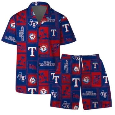 Texas Rangers Patch Pride Set Hawaiian Shirt & Shorts Unisex T-shirt, Sweatshirt, Hoodie, Long Sleeve Tee - T-Shirt, Sweatshirt, Hoodie