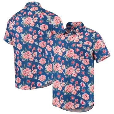 Chicago Cubs Floral Fiesta Hawaiian Shirt Unisex T-shirt, Sweatshirt, Hoodie, Long Sleeve Tee - T-Shirt, Sweatshirt, Hoodie