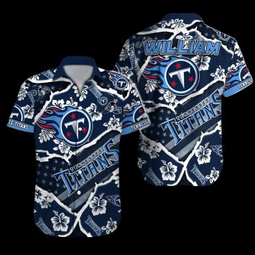Personalized Tennessee Titans Floral Rip Hawaiian Shirt Unisex T-shirt, Sweatshirt, Hoodie, Long Sleeve Tee - T-Shirt, Sweatshirt, Hoodie