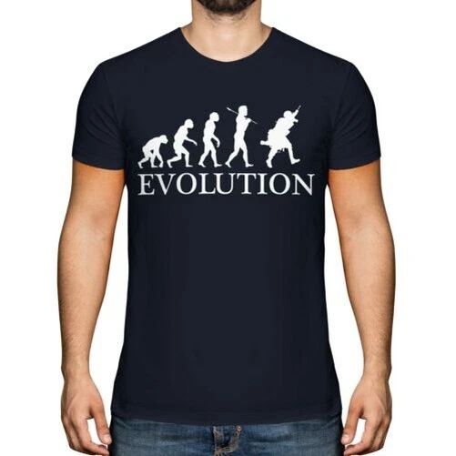 MODERN SOLDIER EVOLUTION MENS T-SHIRT TEE TOP GIFT COSTUME FANCY DRESS Unisex T-shirt, Sweatshirt, Hoodie, Long Sleeve Tee - T-Shirt, Sweatshirt, Hoodie
