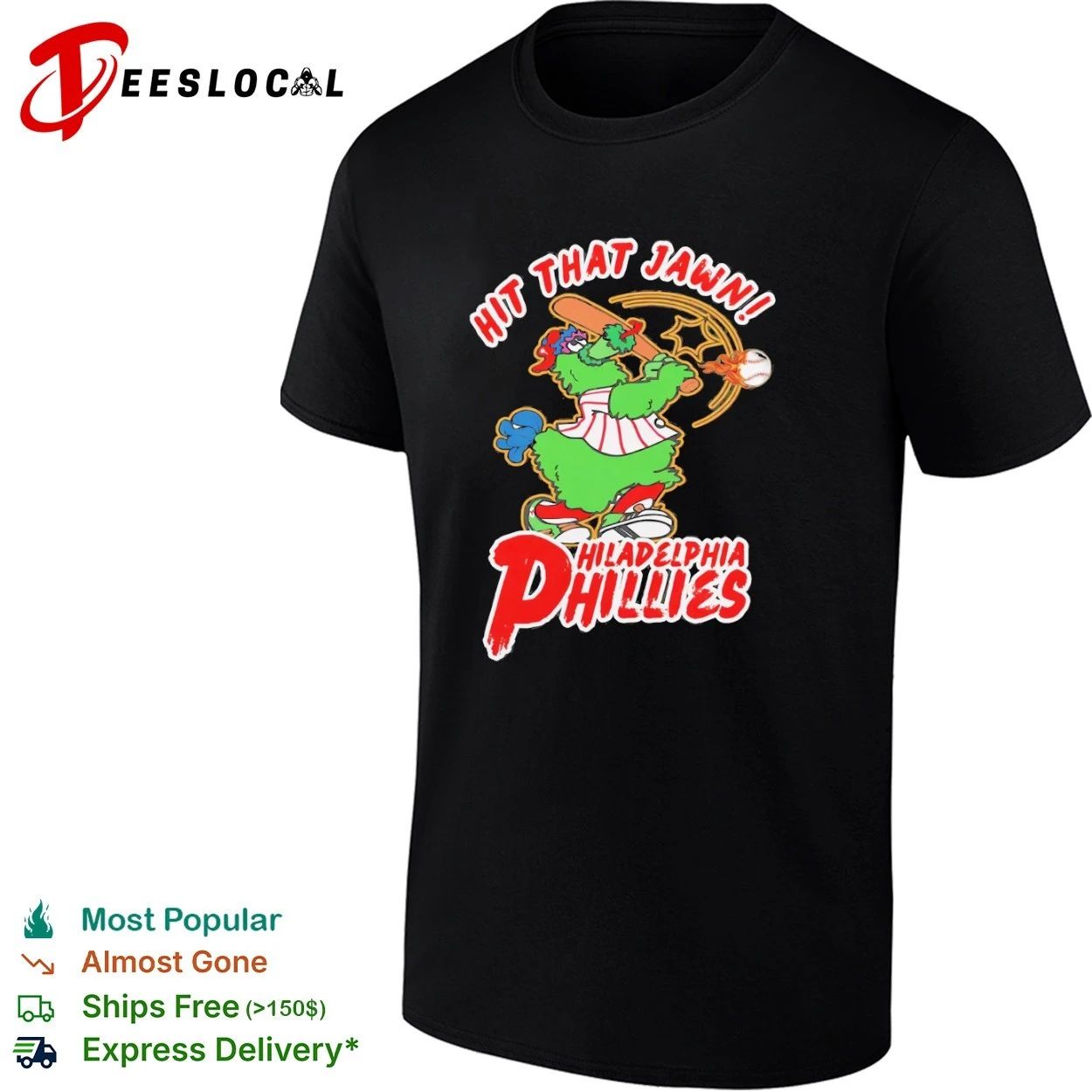 Hit That Jawn Philadelphia Phillies Phillie Phanatic T-shirt Unisex T-shirt, Sweatshirt, Hoodie, Long Sleeve Tee - T-Shirt, Sweatshirt, Hoodie