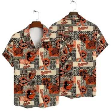 Baltimore Orioles Island Quilt Hawaiian Shirt Unisex T-shirt, Sweatshirt, Hoodie, Long Sleeve Tee - T-Shirt, Sweatshirt, Hoodie