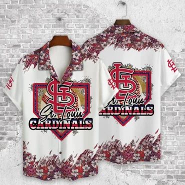 St. Louis Cardinals Diamond Bloom Hawaiian Shirt Unisex T-shirt, Sweatshirt, Hoodie, Long Sleeve Tee - T-Shirt, Sweatshirt, Hoodie