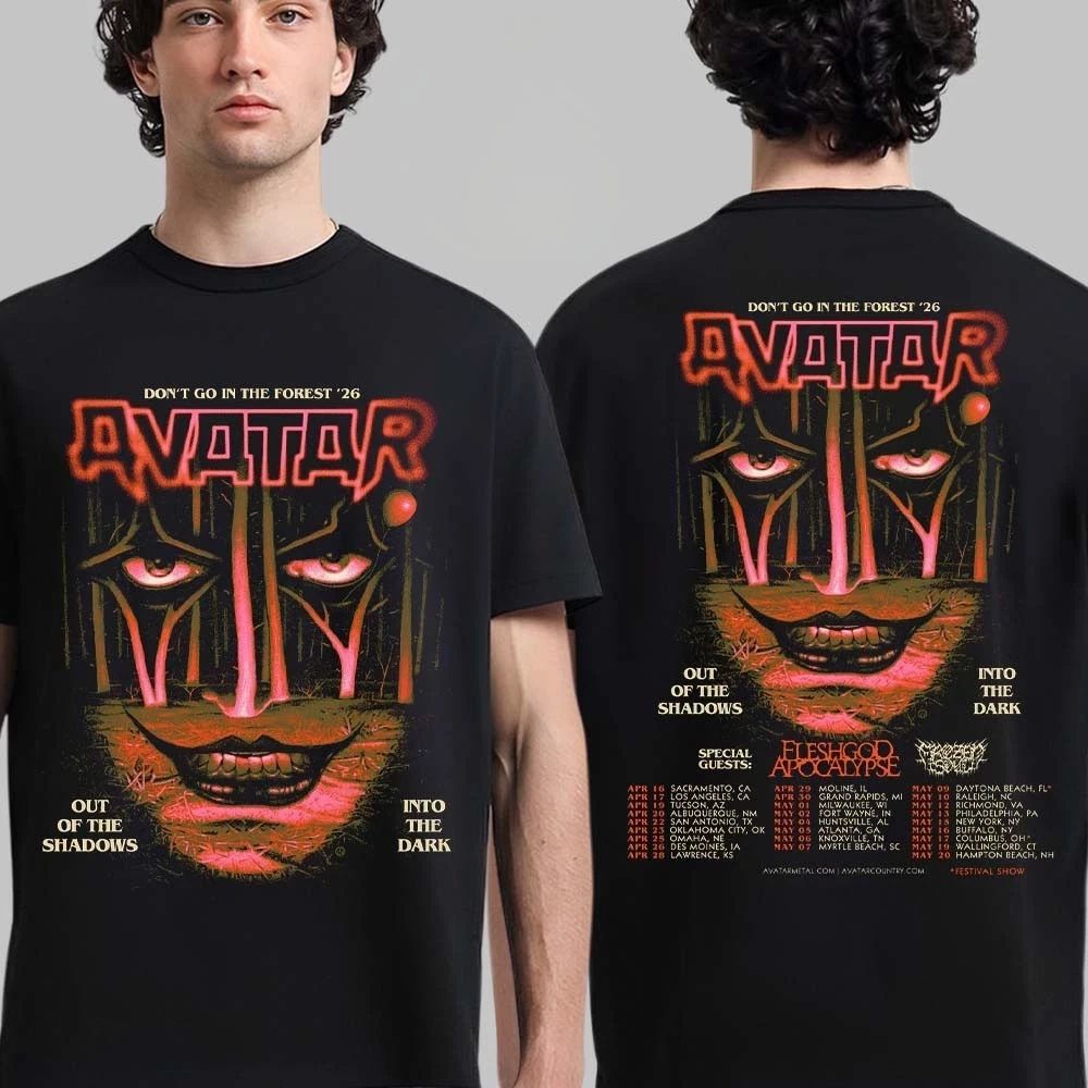 Avatar Don't Go In The Forest 2026 North America Tour T-Shirt Unisex T-shirt, Sweatshirt, Hoodie, Long Sleeve Tee - T-Shirt, Sweatshirt, Hoodie