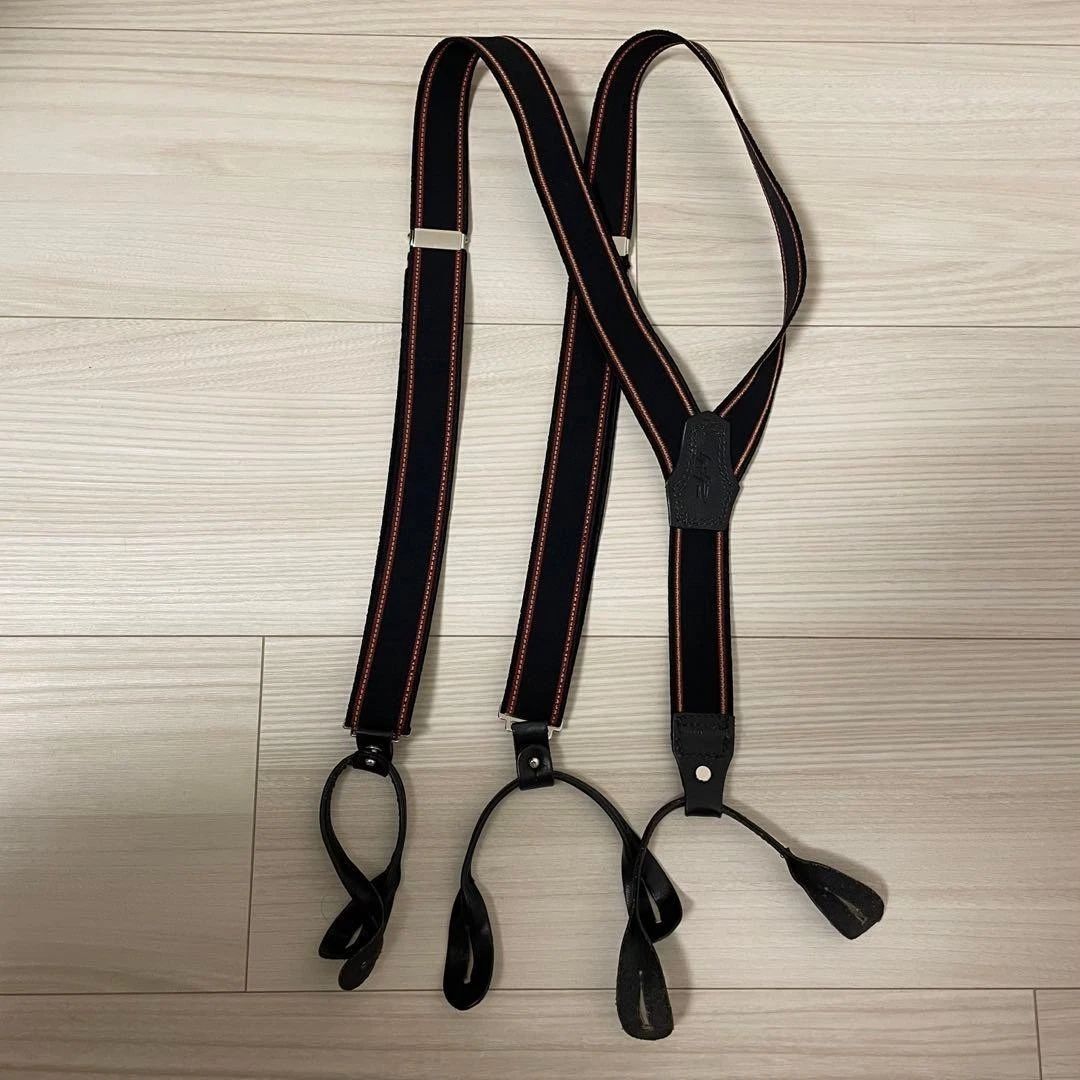 YOHJI YAMAMOTO POUR HOMME Suspenders Black Red One Size Used Unisex T-shirt, Sweatshirt, Hoodie, Long Sleeve Tee - T-Shirt, Sweatshirt, Hoodie