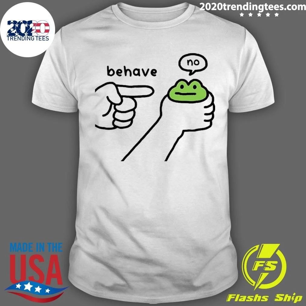 Dishonest Frog Behave No Meme Shirt Unisex T-shirt, Sweatshirt, Hoodie, Long Sleeve Tee - T-Shirt, Sweatshirt, Hoodie