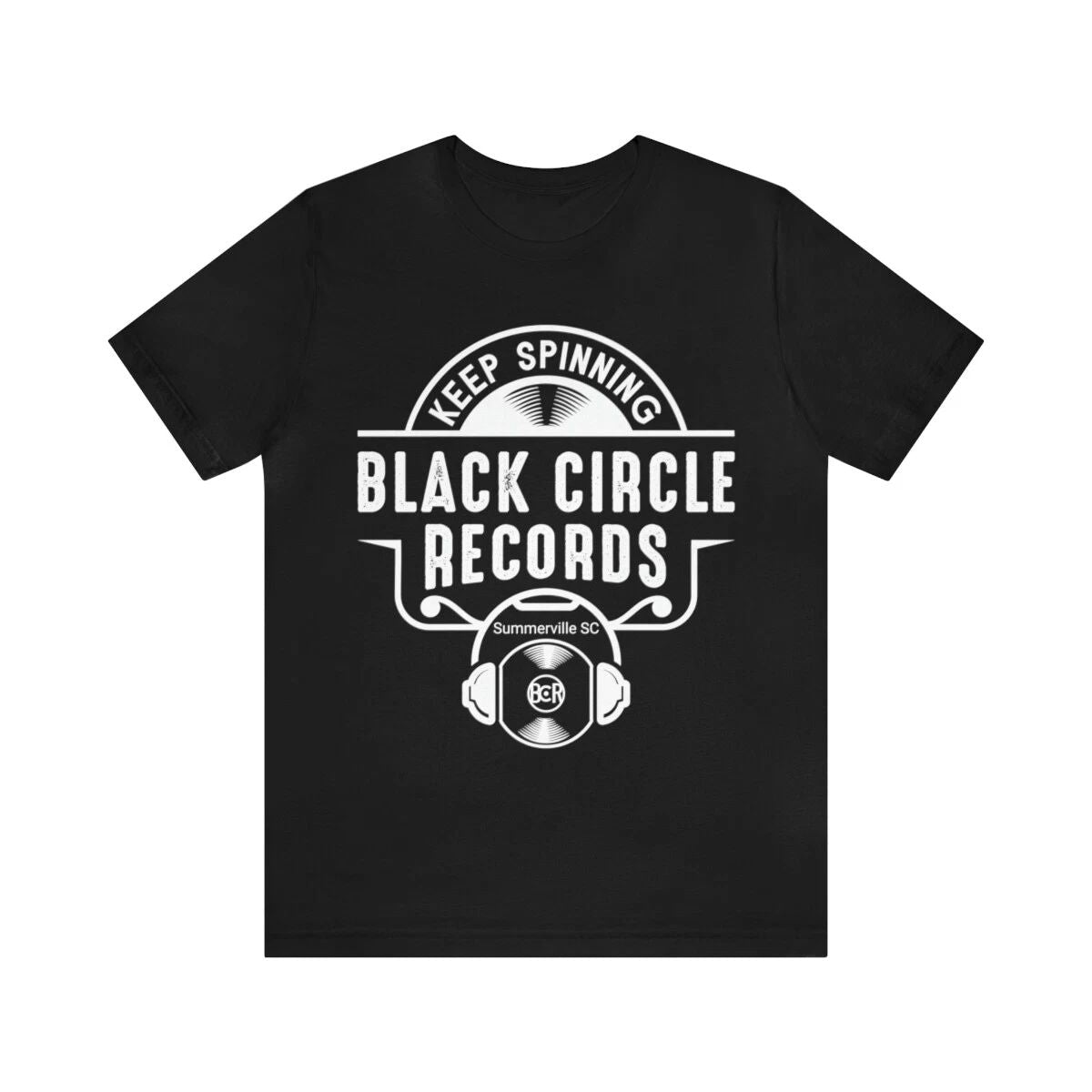 Black Circle Records - Record Store T-Shirt Keep Spinning Vinyl Collection Unisex T-shirt, Sweatshirt, Hoodie, Long Sleeve Tee - T-Shirt, Sweatshirt, Hoodie