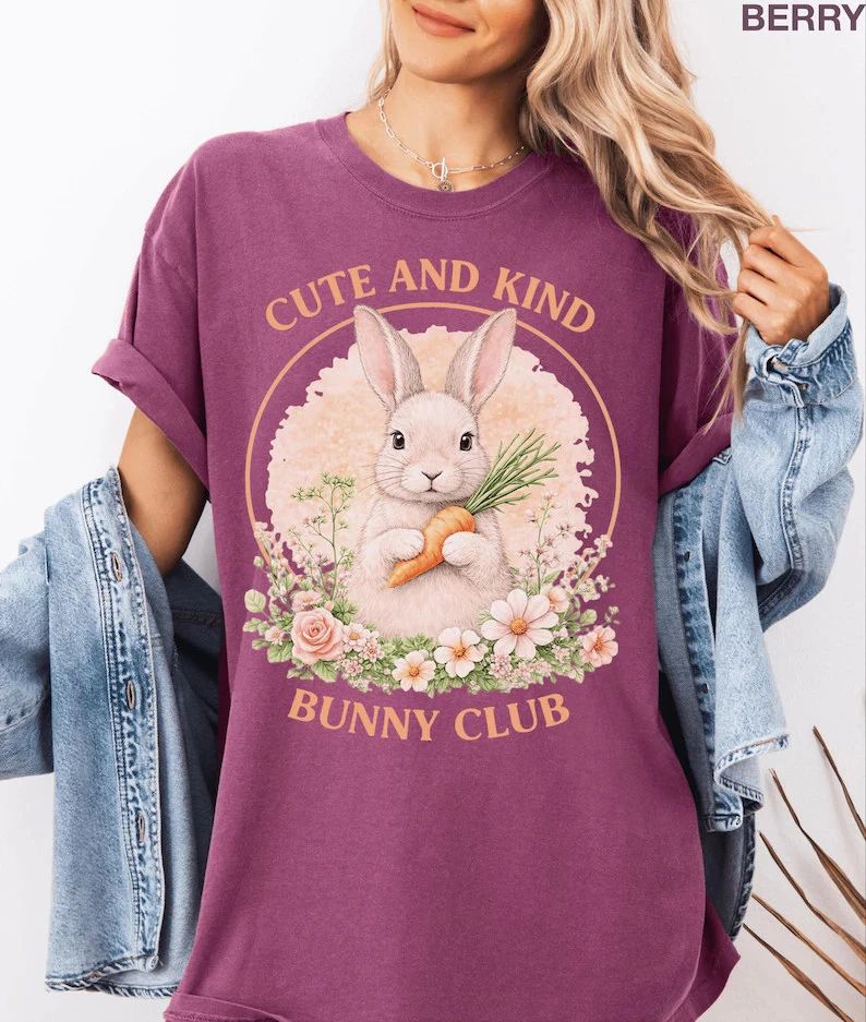Cute Kind Bunny Club Comfort Tee Unisex T-shirt, Sweatshirt, Hoodie, Long Sleeve Tee - T-Shirt, Sweatshirt, Hoodie