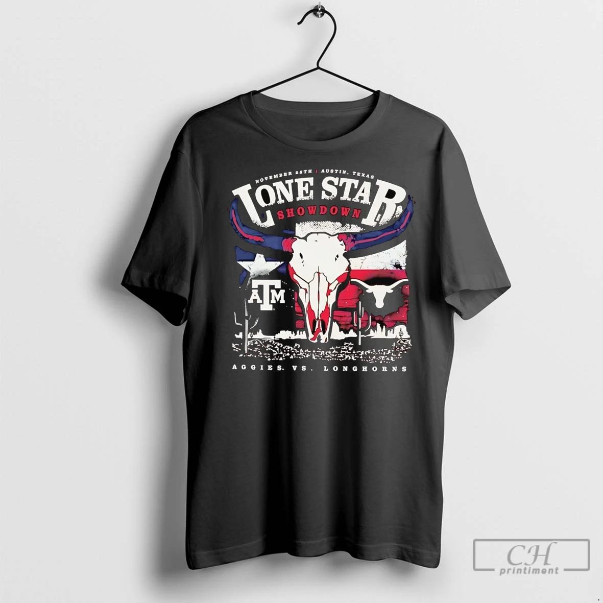 Premium Texas Longhorns Vs Aggies Lone Star Showdown 2025 Unisex T-shirt, Sweatshirt, Hoodie, Long Sleeve Tee - T-Shirt, Sweatshirt, Hoodie