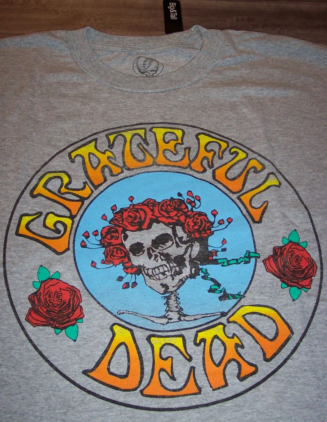 VIntage Style GRATEFUL DEAD Skull Roses BAND T-Shirt BIG & TALL 4XLB 4XL NEW Unisex T-shirt, Sweatshirt, Hoodie, Long Sleeve Tee - T-Shirt, Sweatshirt, Hoodie