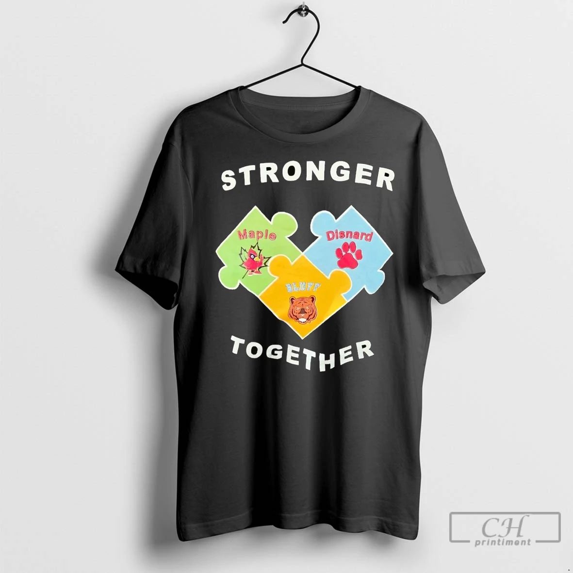 Premium Stronger Together Maple Disnard Bluff Unisex T-shirt, Sweatshirt, Hoodie, Long Sleeve Tee - T-Shirt, Sweatshirt, Hoodie