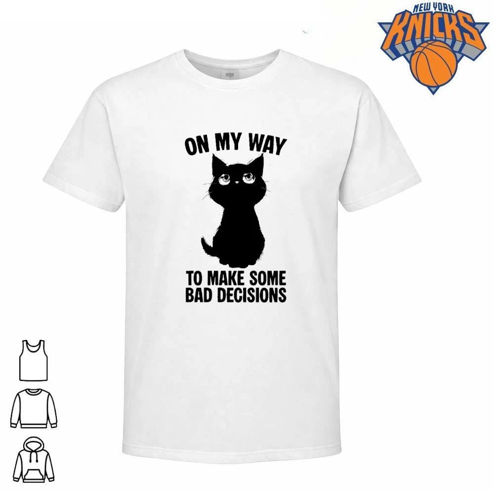 On My Way To Make Some Bad Decisions Cute Black Cat Eyes Funny Meme Shirt Unisex T-shirt, Sweatshirt, Hoodie, Long Sleeve Tee - T-Shirt, Sweatshirt, Hoodie
