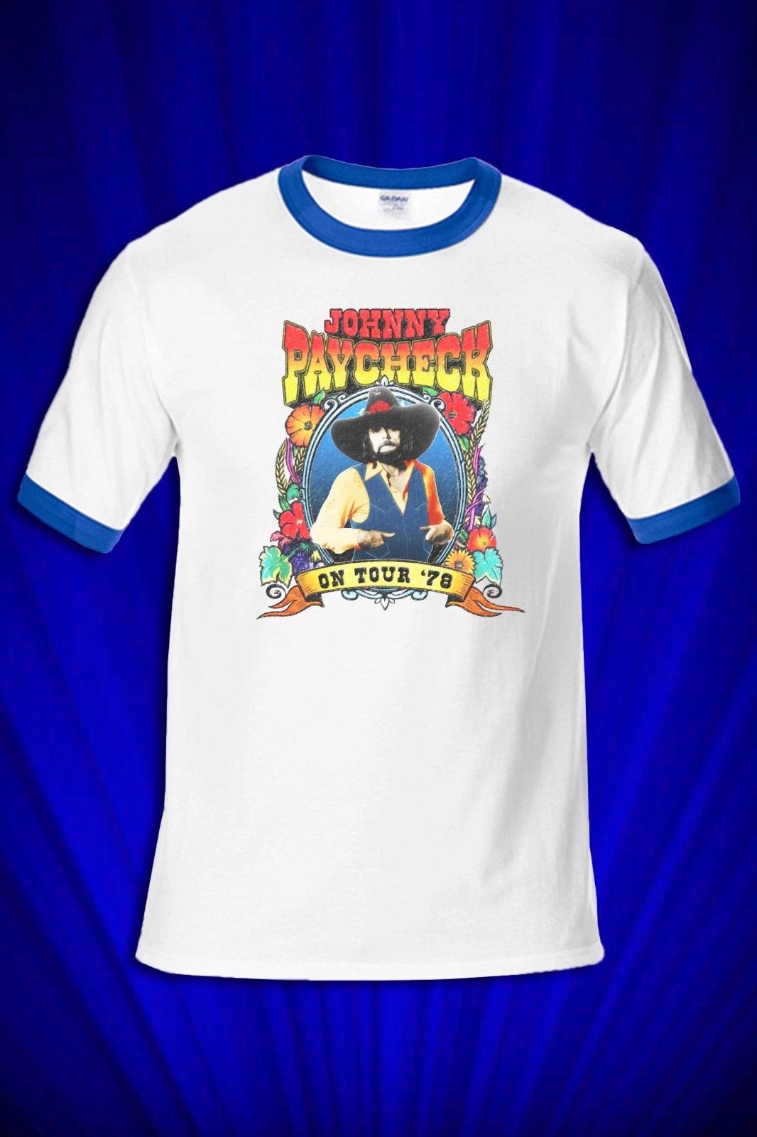 Johnny Paycheck 1978 Tour RINGER T-SHIRT Outlaw Country Unisex T-shirt, Sweatshirt, Hoodie, Long Sleeve Tee - T-Shirt, Sweatshirt, Hoodie