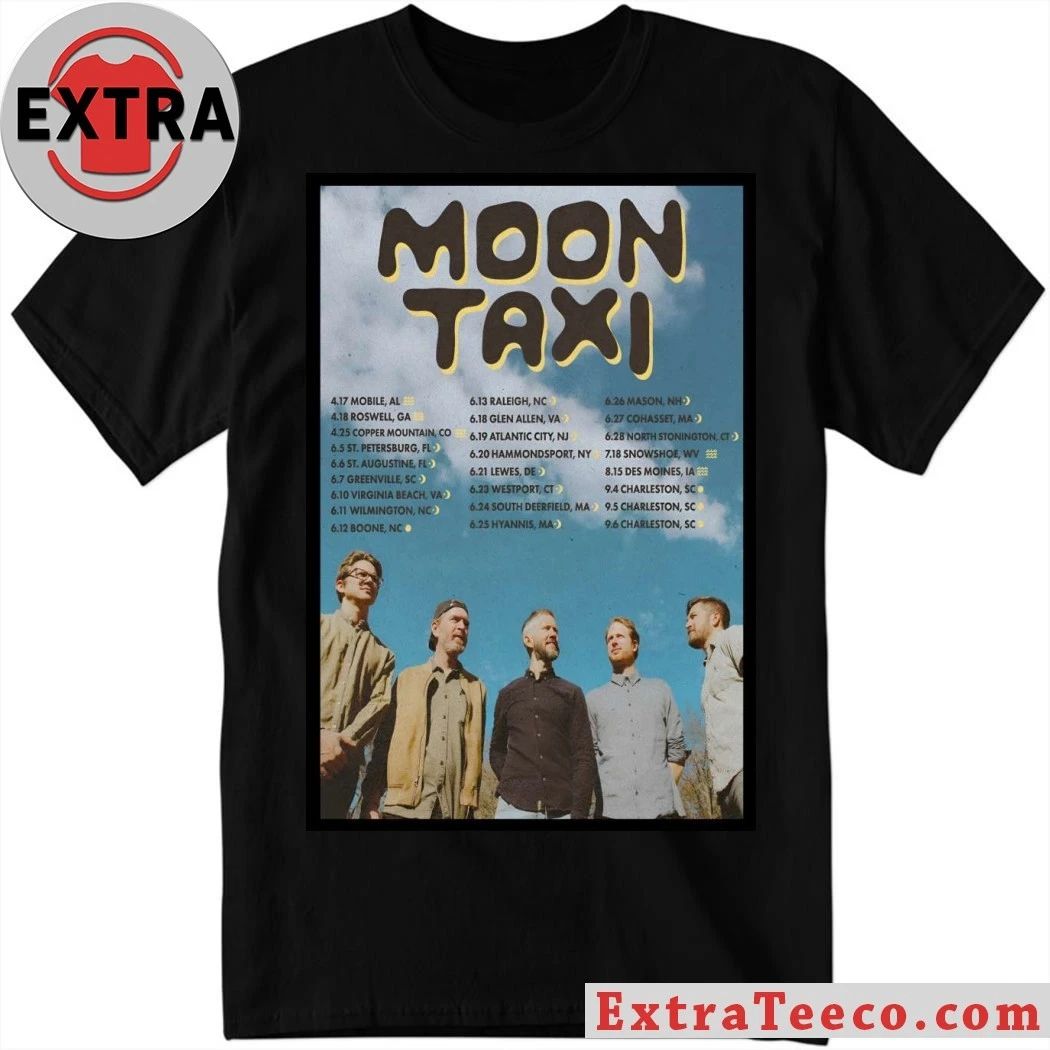 Moon Taxi Summer Tour 26 Poster Shirt Unisex T-shirt, Sweatshirt, Hoodie, Long Sleeve Tee - T-Shirt, Sweatshirt, Hoodie