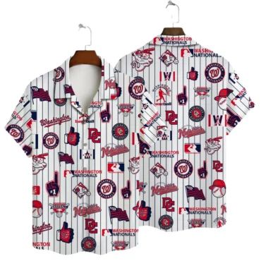 Washington Nationals Island Wave Hawaiian Shirt Unisex T-shirt, Sweatshirt, Hoodie, Long Sleeve Tee - T-Shirt, Sweatshirt, Hoodie