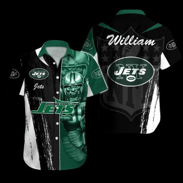 Personalized New York Jets Gridiron Star Hawaiian Shirt Unisex T-shirt, Sweatshirt, Hoodie, Long Sleeve Tee - T-Shirt, Sweatshirt, Hoodie
