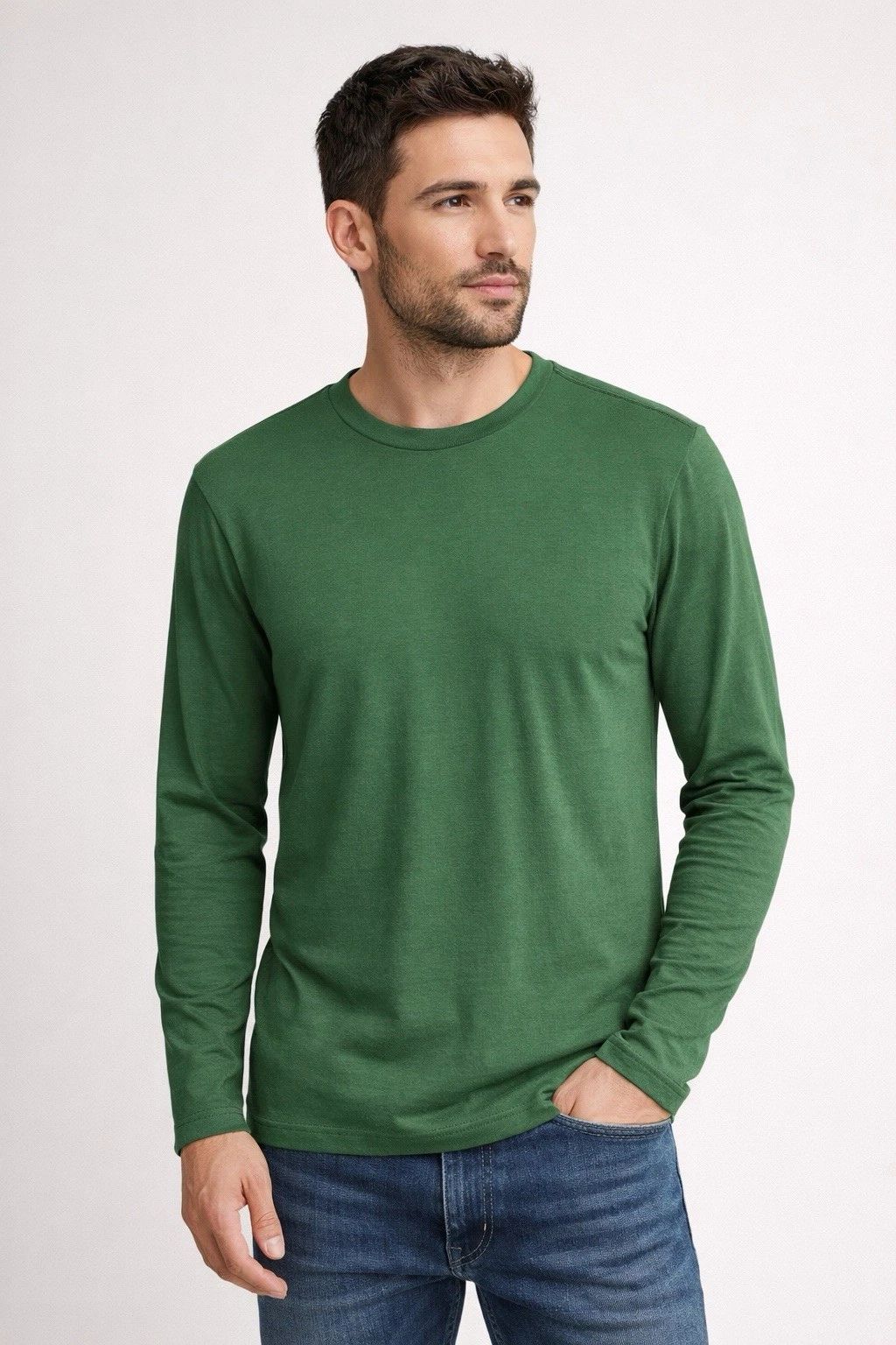 NWT Mack Weldon Pima Cotton Long Sleeve T-Shirt Medium Green Crew Neck Soft Unisex T-shirt, Sweatshirt, Hoodie, Long Sleeve Tee - T-Shirt, Sweatshirt, Hoodie
