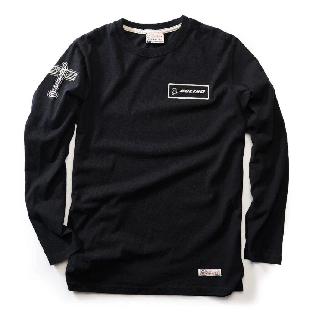 Red Canoe Boeing Vintage Logo Long Sleeve T-Shirt -  Black Unisex T-shirt, Sweatshirt, Hoodie, Long Sleeve Tee - T-Shirt, Sweatshirt, Hoodie