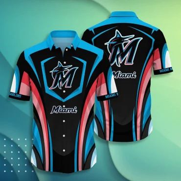 Miami Marlins Dynamic Wave Hawaiian Shirt Unisex T-shirt, Sweatshirt, Hoodie, Long Sleeve Tee - T-Shirt, Sweatshirt, Hoodie