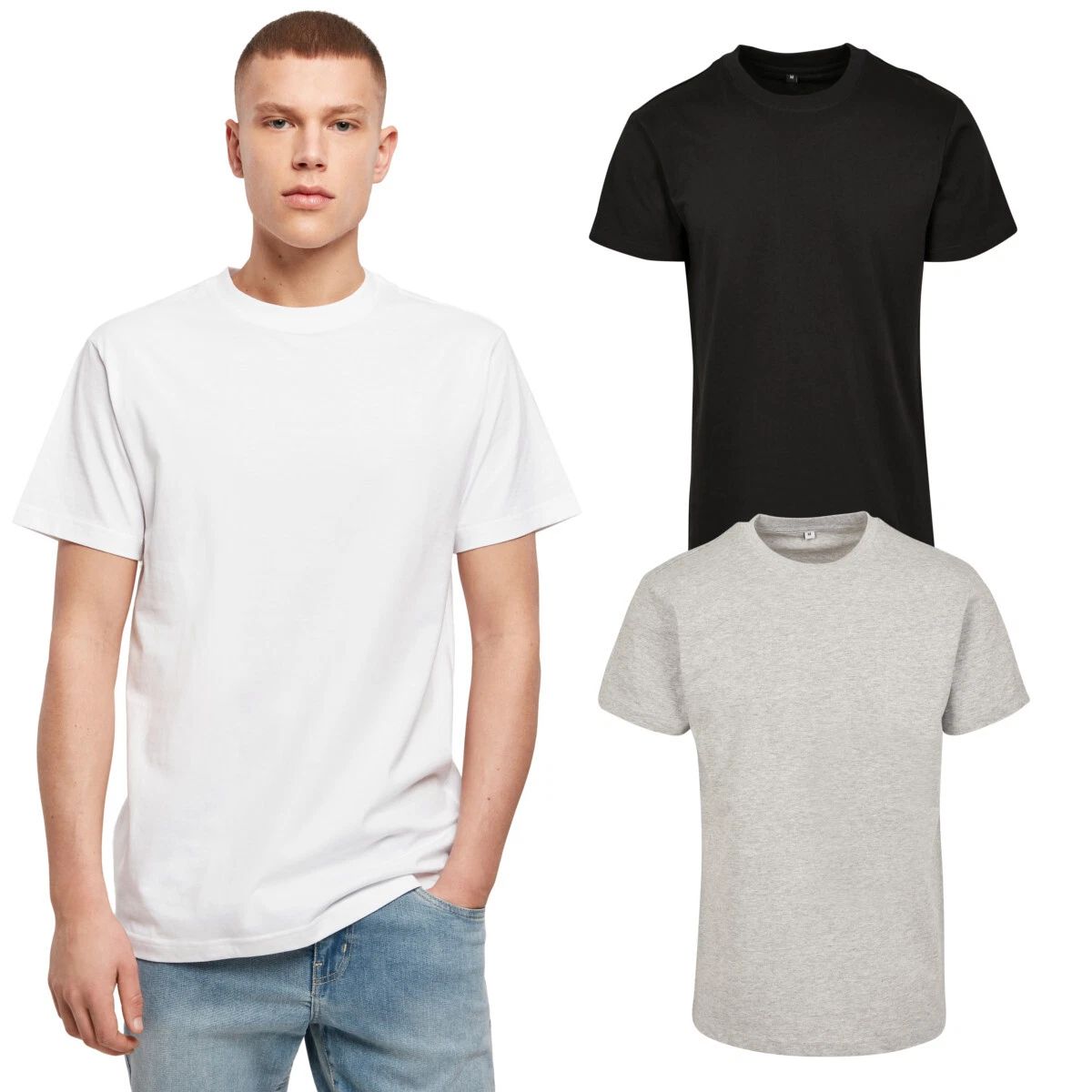 Build Your Brand Premium Combed Jersey Men's T-Shirt Printable Round Neck Unisex T-shirt, Sweatshirt, Hoodie, Long Sleeve Tee - T-Shirt, Sweatshirt, Hoodie