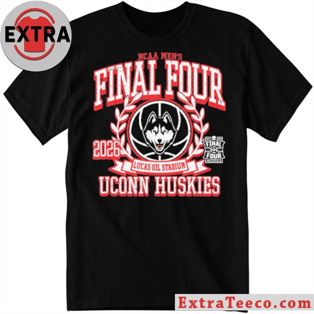 Connecticut Huskies Final Four 2026 NCAA Mens Basketball Logo T-Shirt  Top-Rated Gift for College Basketball Lovers - T-Shirt, Sweatshirt, Hoodie