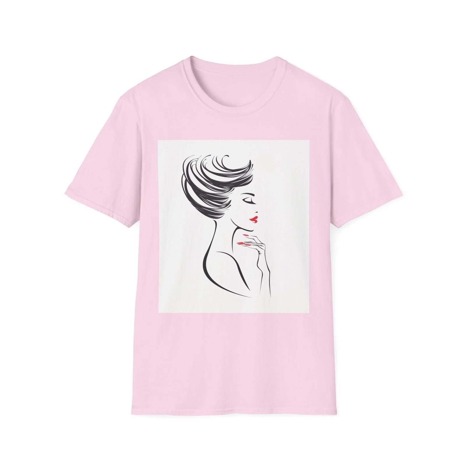 Chic Fashion Illustration Tee, Stylish Graphic Shirt, Trendy Casual Top, Gifts Unisex T-shirt, Sweatshirt, Hoodie, Long Sleeve Tee - T-Shirt, Sweatshirt, Hoodie