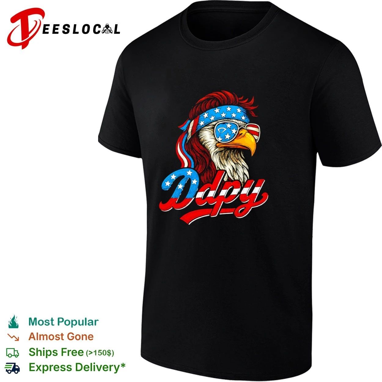 America Ddpy Eagle Mullet Sunglasses patriotic T-shirt Unisex T-shirt, Sweatshirt, Hoodie, Long Sleeve Tee - T-Shirt, Sweatshirt, Hoodie