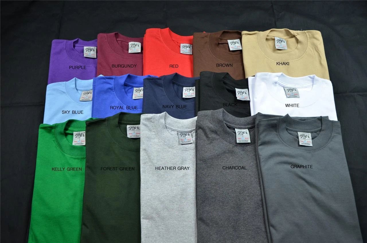 3 NEW SHAKA WEAR SUPER MAX HEAVY WEIGHT T-SHIRTS COLOR TEE PLAIN S-5XLT Unisex T-shirt, Sweatshirt, Hoodie, Long Sleeve Tee - T-Shirt, Sweatshirt, Hoodie