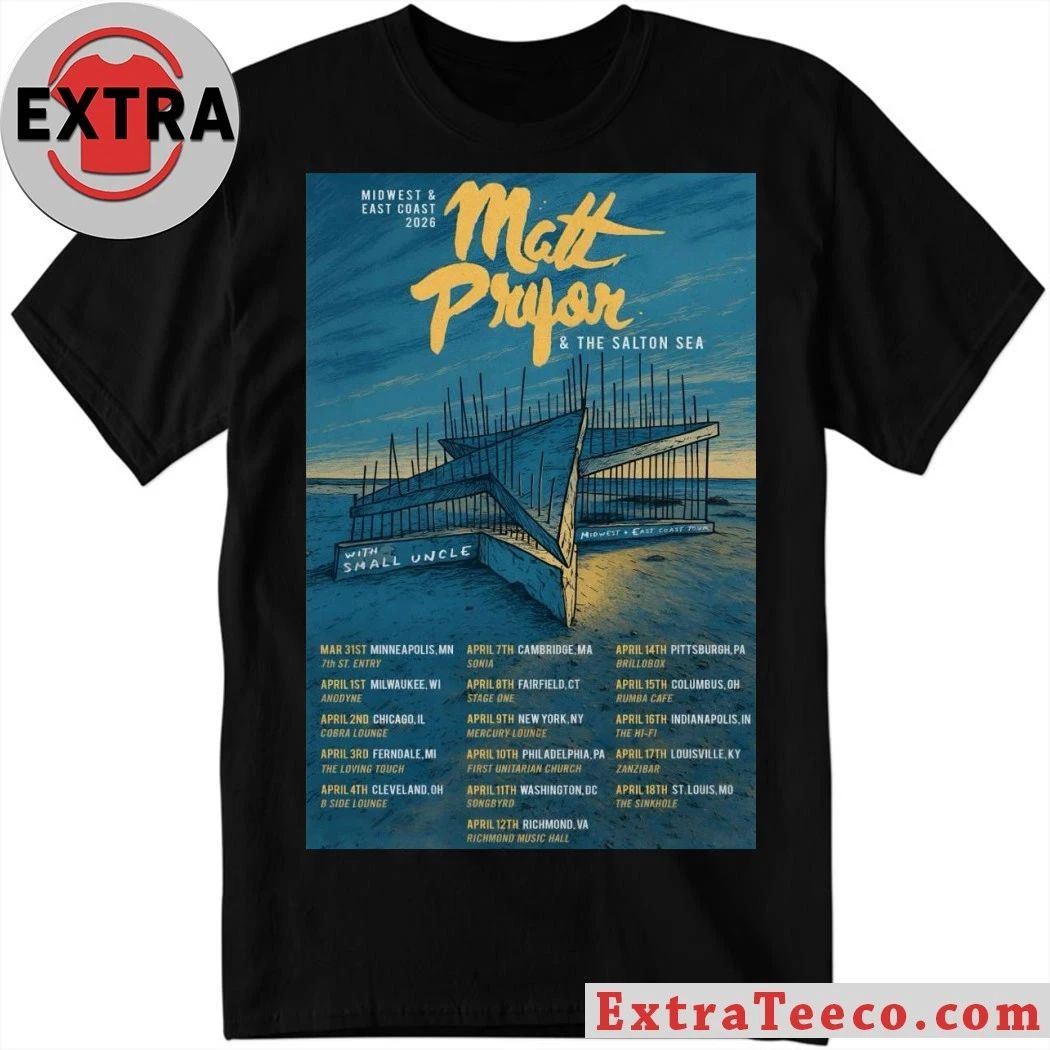 Matt Pryor Midwest And East Coast 2026 Tour Poster T-Shirt Unisex T-shirt, Sweatshirt, Hoodie, Long Sleeve Tee - T-Shirt, Sweatshirt, Hoodie