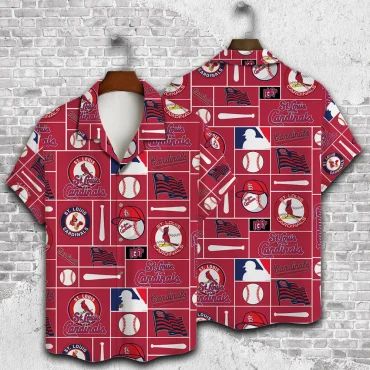 St. Louis Cardinals Baseball Blocks Hawaiian Shirt Unisex T-shirt, Sweatshirt, Hoodie, Long Sleeve Tee - T-Shirt, Sweatshirt, Hoodie