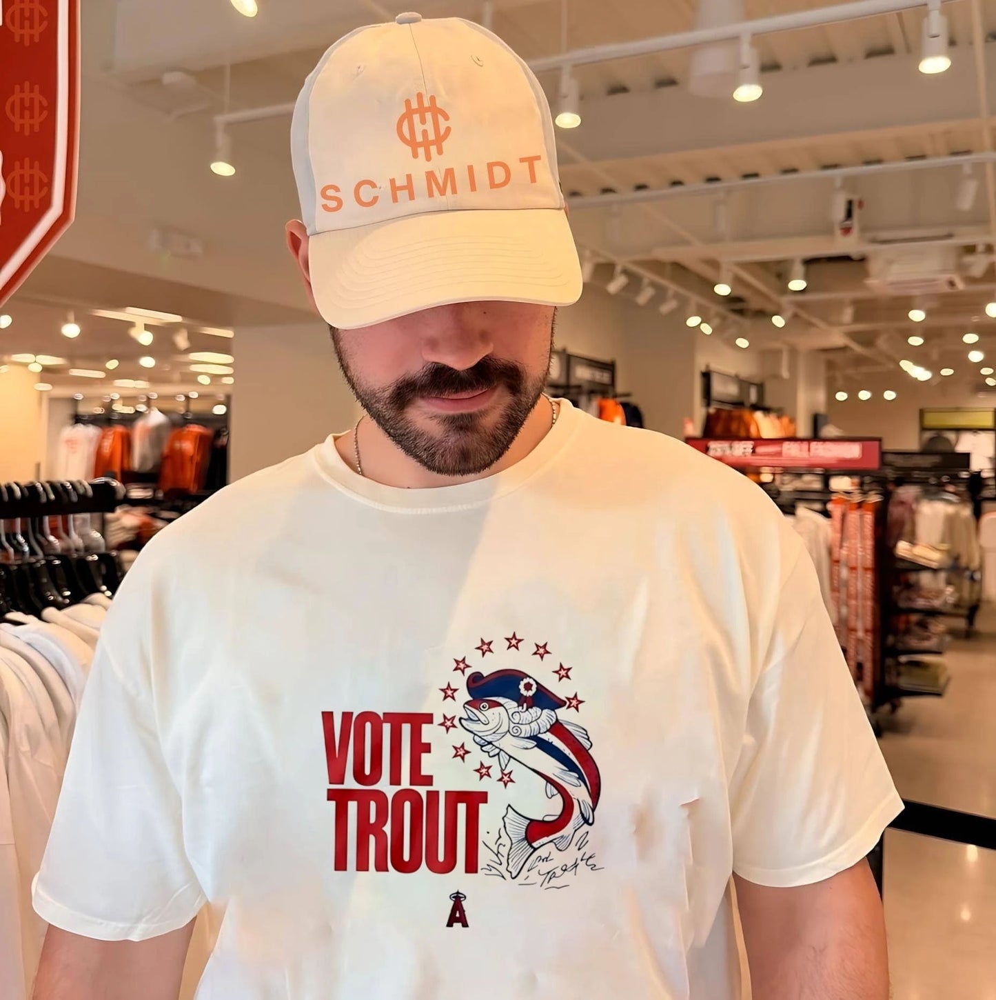 LA Angels Vote Trout Fish 2026 shirt Unisex T-shirt, Sweatshirt, Hoodie, Long Sleeve Tee - T-Shirt, Sweatshirt, Hoodie