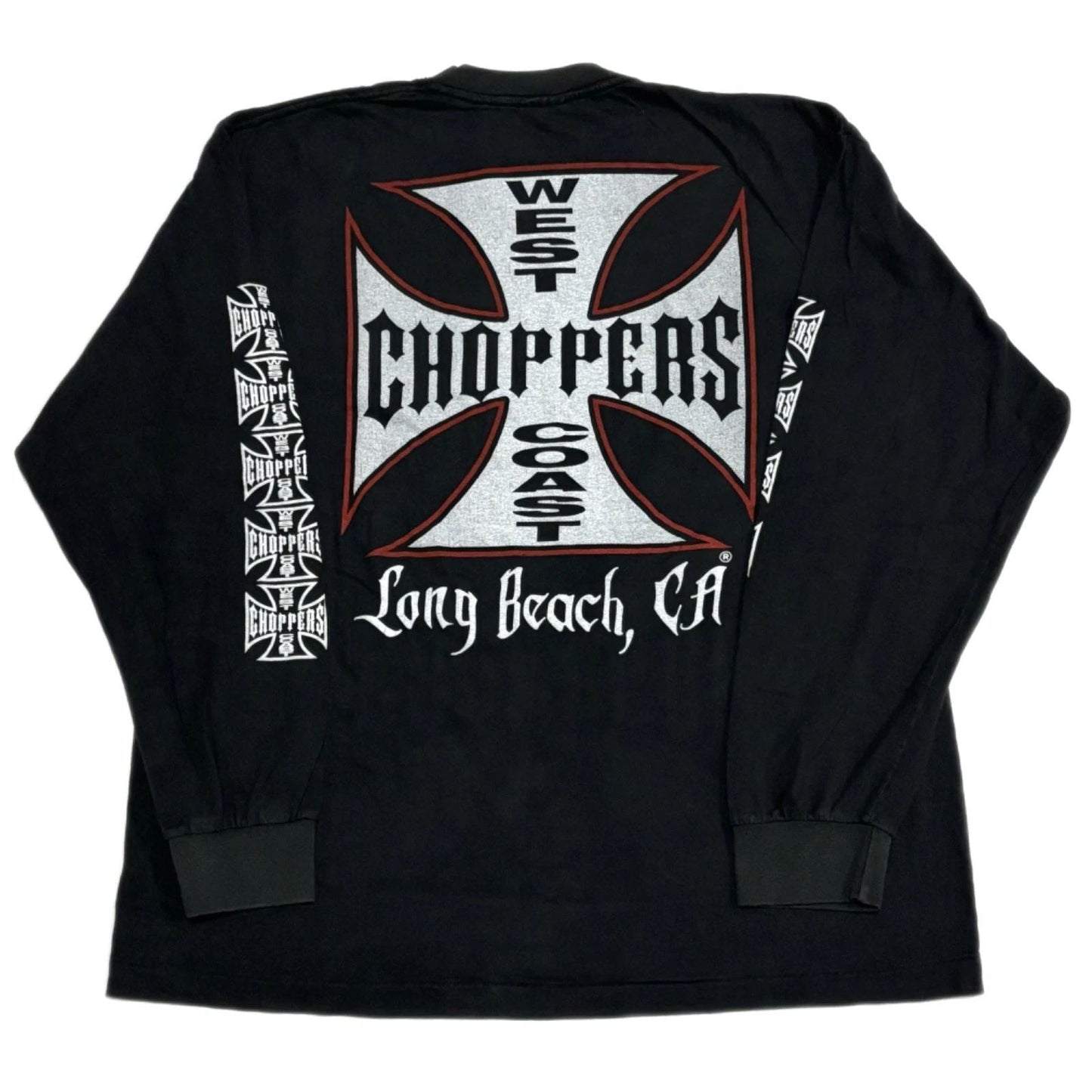 West Coast Choppers Black Vintage Long Beach CA Long Sleeve Sz.L T-Shirt REPRINT Unisex T-shirt, Sweatshirt, Hoodie, Long Sleeve Tee - T-Shirt, Sweatshirt, Hoodie