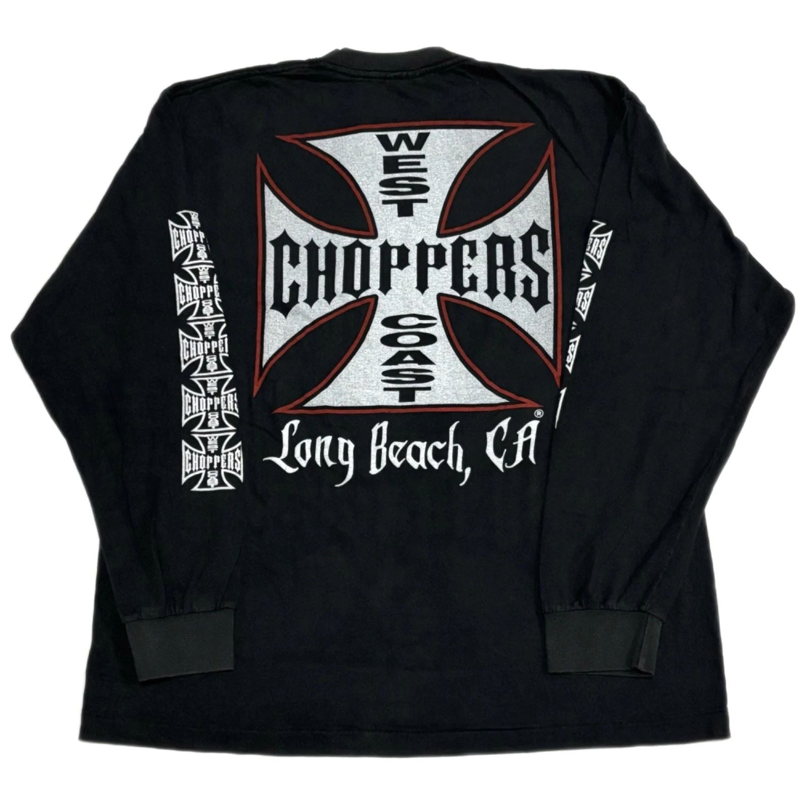 West Coast Choppers Black Vintage Long Beach CA Long Sleeve Sz.L T-Shirt REPRINT Unisex T-shirt, Sweatshirt, Hoodie, Long Sleeve Tee - T-Shirt, Sweatshirt, Hoodie