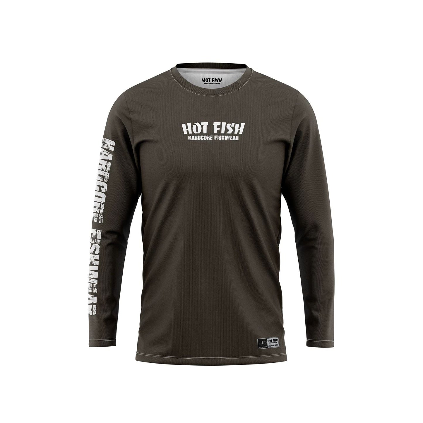 HOT FISH BLACK SEE BASS - Mens Long Sleeve Fishing Shirt  UPF Protection Unisex T-shirt, Sweatshirt, Hoodie, Long Sleeve Tee - T-Shirt, Sweatshirt, Hoodie