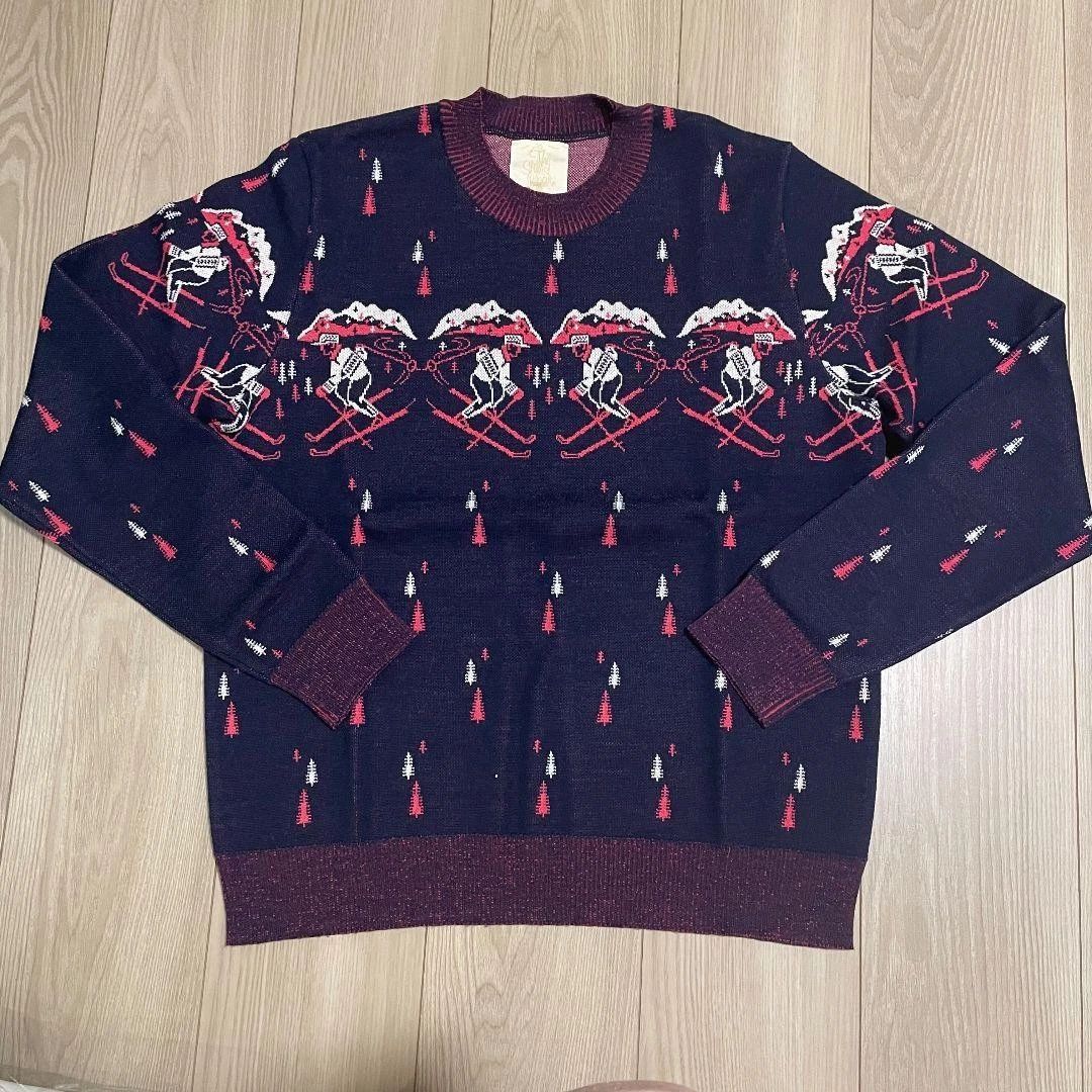 The Stylish Japan Ski Pattern Sweater M Navy Long Sleeve Unisex T-shirt, Sweatshirt, Hoodie, Long Sleeve Tee - T-Shirt, Sweatshirt, Hoodie