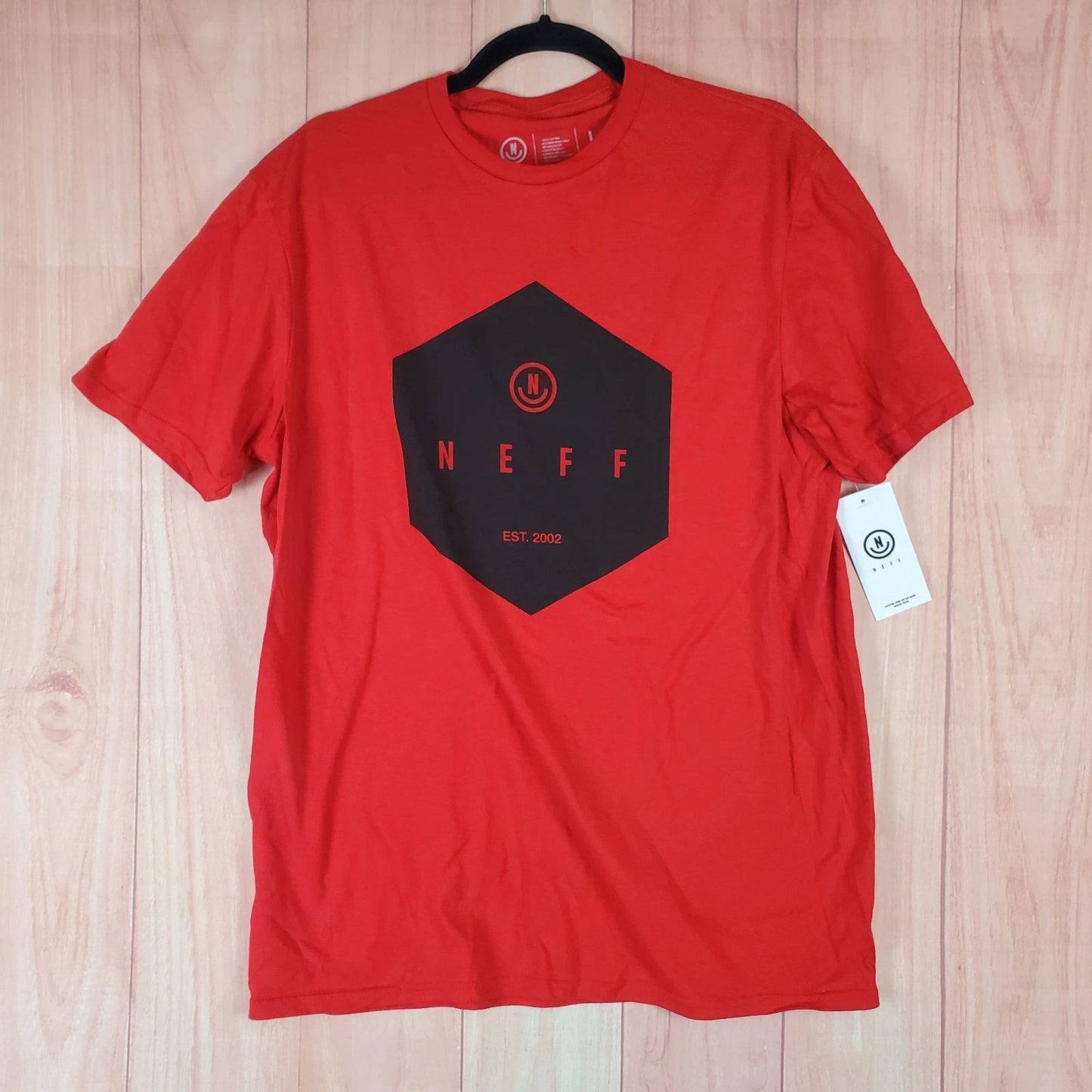 Neff T Shirt Mens Large Red Cotton Spellout Graphic Logo Pre Shrunk Streetwear Unisex T-shirt, Sweatshirt, Hoodie, Long Sleeve Tee - T-Shirt, Sweatshirt, Hoodie