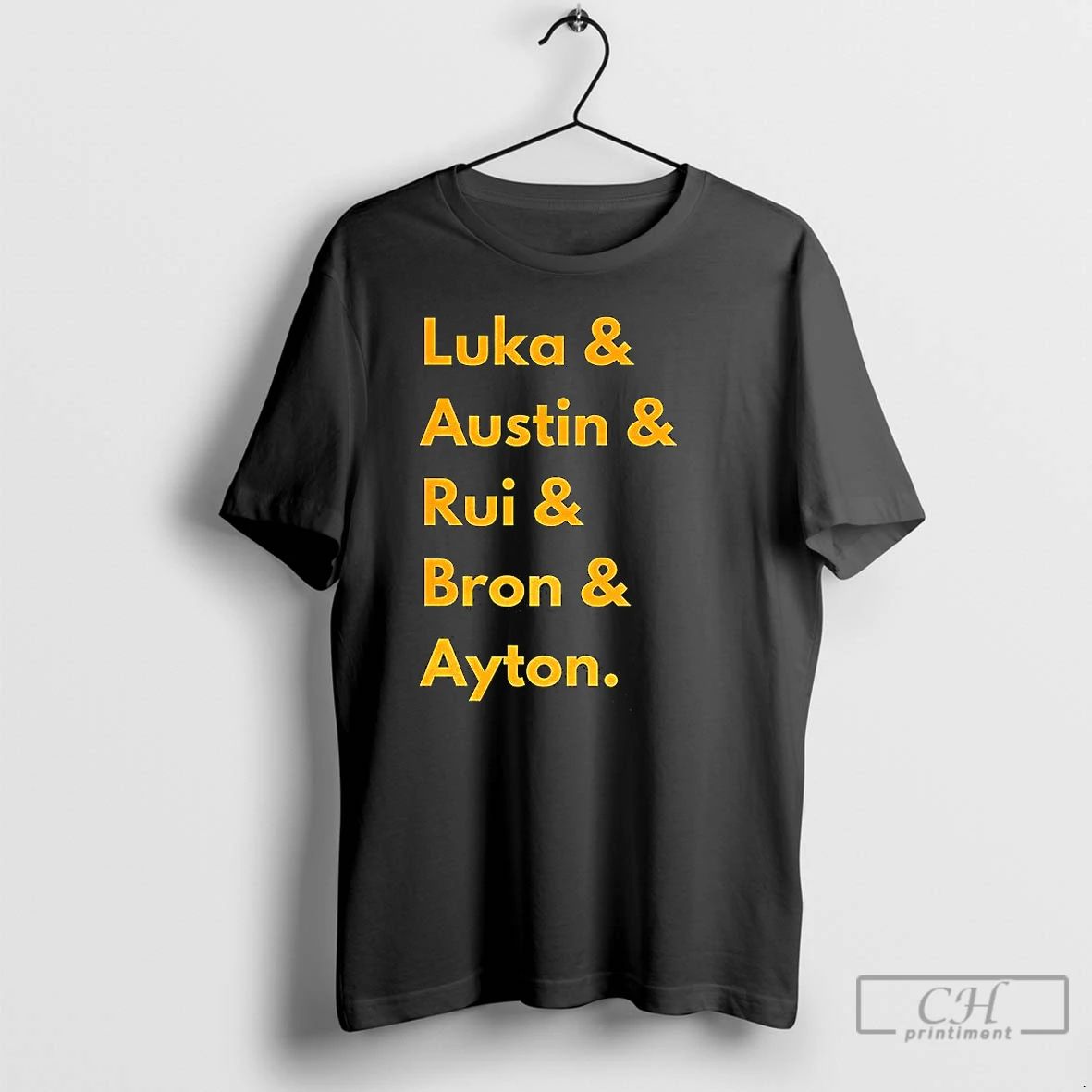 Premium Los Angeles Lakers 2025 Line Up Name T Shirts Unisex T-shirt, Sweatshirt, Hoodie, Long Sleeve Tee - T-Shirt, Sweatshirt, Hoodie