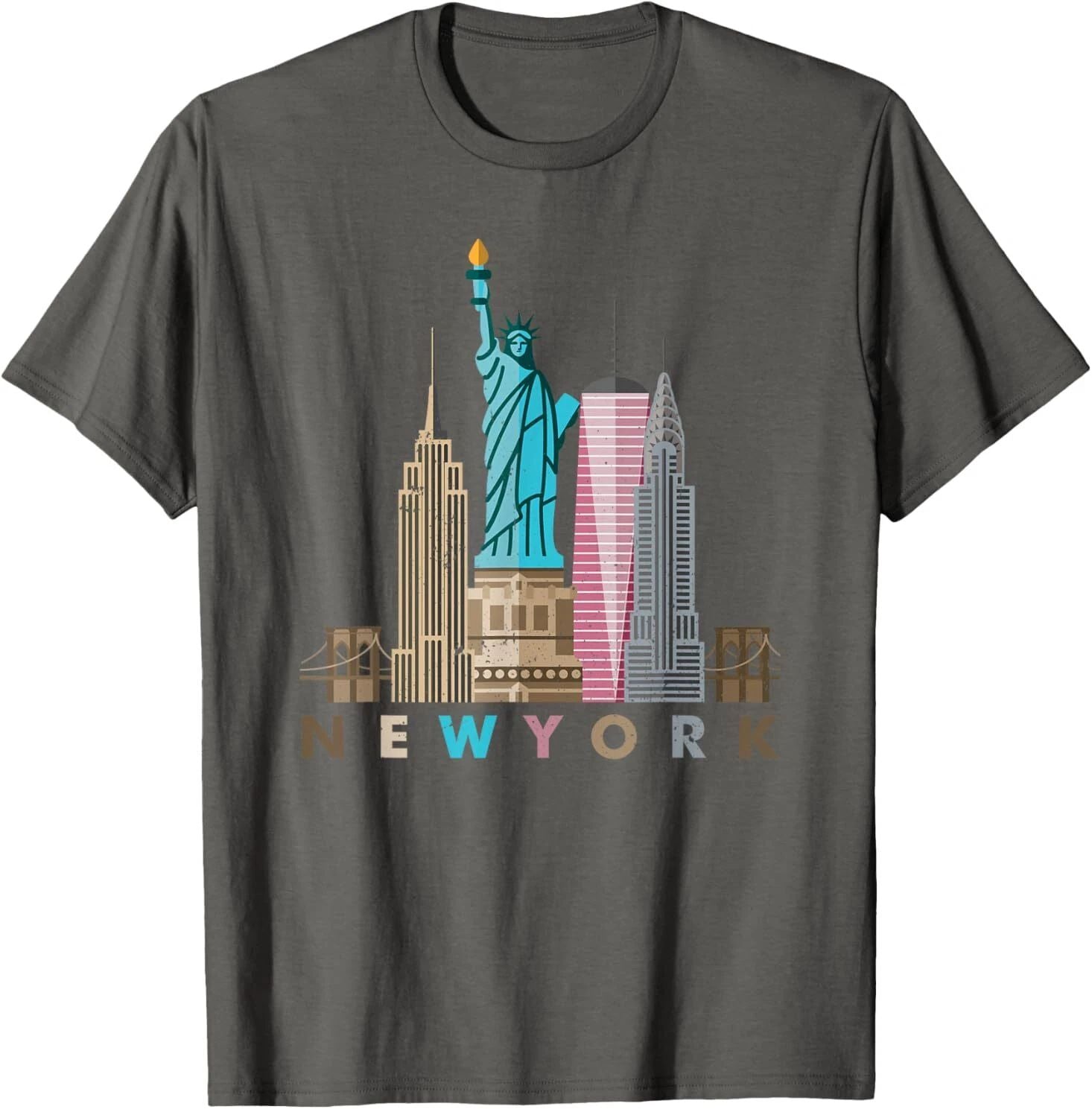 NYC New York City skylines statue of liberty T-Shirt Unisex T-shirt, Sweatshirt, Hoodie, Long Sleeve Tee - T-Shirt, Sweatshirt, Hoodie
