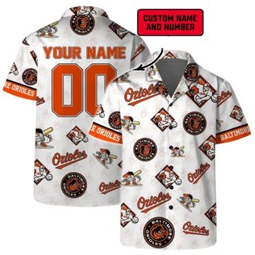 Baltimore Orioles Custom MVP Hawaiian Shirt Unisex T-shirt, Sweatshirt, Hoodie, Long Sleeve Tee - T-Shirt, Sweatshirt, Hoodie