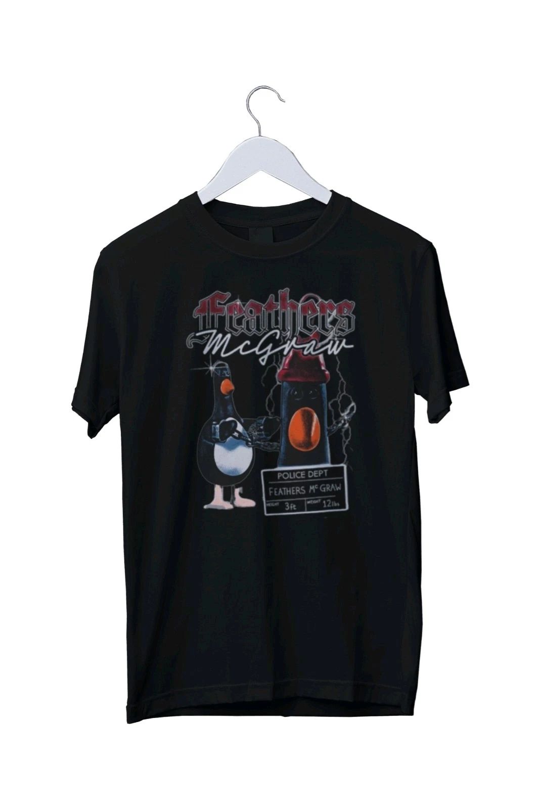 Feathers McGraw 90s Bootleg  Graphic Print Mens Unisex T-Shirt S M L XL 2 3 4 XL Unisex T-shirt, Sweatshirt, Hoodie, Long Sleeve Tee - T-Shirt, Sweatshirt, Hoodie