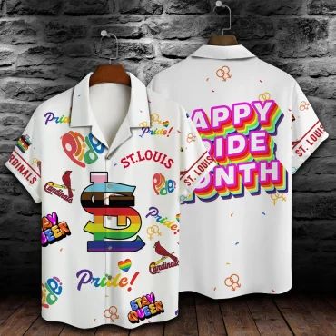 St. Louis Cardinals Pride Celebration Hawaiian Shirt Unisex T-shirt, Sweatshirt, Hoodie, Long Sleeve Tee - T-Shirt, Sweatshirt, Hoodie