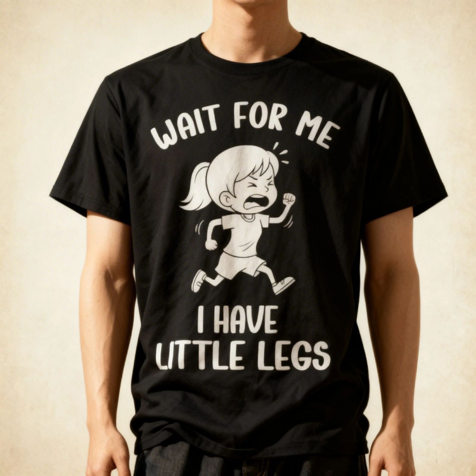 Funny Short Legs Meme Women Wait for Me - I Have Little Legs T-Shirt Unisex T-shirt, Sweatshirt, Hoodie, Long Sleeve Tee - T-Shirt, Sweatshirt, Hoodie